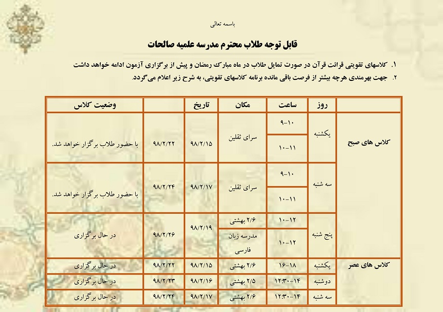 کلاسهای تقویتی-1